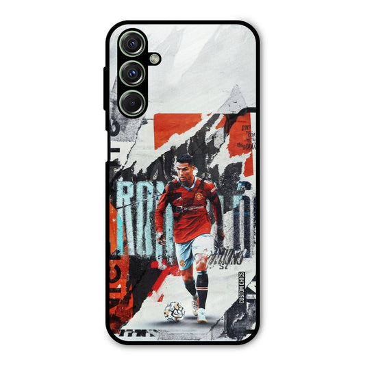 Ronaldo Paper Art Samsung Galaxy M34 Mobile Back Cover - Sports PrintShield Case