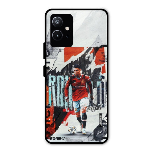 Ronaldo Paper Art Vivo Y75 5G Mobile Back Cover - Sports PrintShield Case