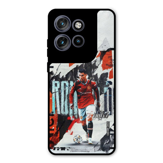 Ronaldo Paper Art Motorola Edge 50 Neo Mobile Back Cover - Sports PrintShield Case