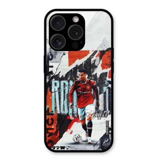 Ronaldo Paper Art  iPhone 15 Pro Mobile Back Cover - Sports PrintShield Case