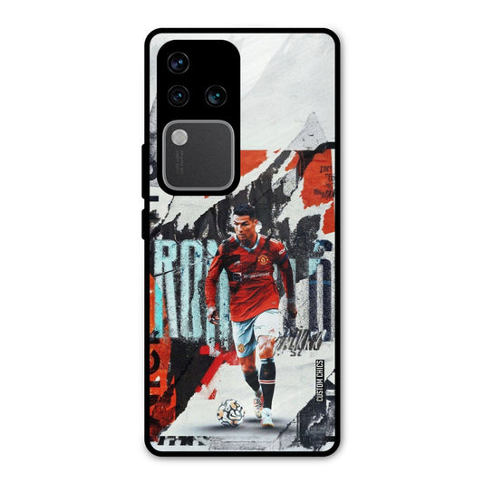 Ronaldo Paper Art Vivo V30 Pro Mobile Back Cover - Sports PrintShield Case
