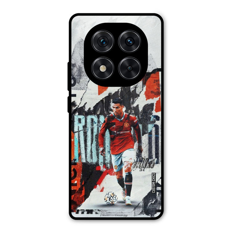 Ronaldo Paper Art Redmi Note 14 Pro Mobile Back Cover - Sports PrintShield Case