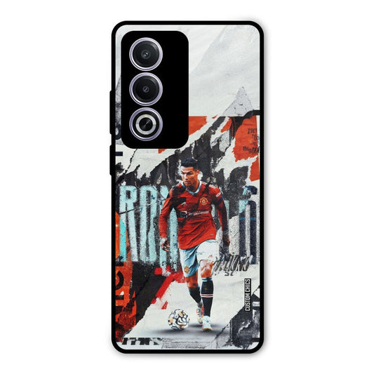 Ronaldo Paper Art Oppo K12x Mobile Back Cover - Sports PrintShield Case