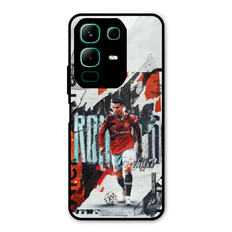 Ronaldo Paper Art Infinix Note 50x Mobile Back Cover - Sports PrintShield Case