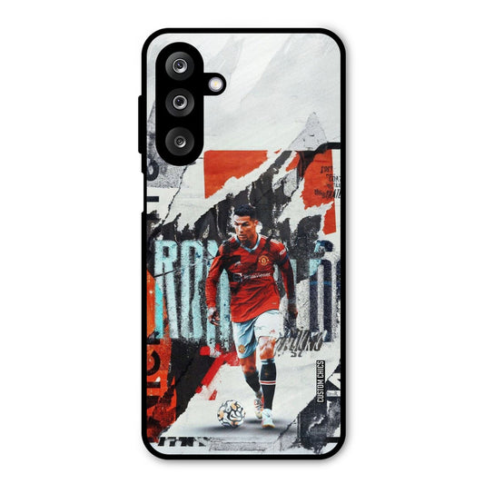 Ronaldo Paper Art Samsung Galaxy M36 Mobile Back Cover - Sports PrintShield Case