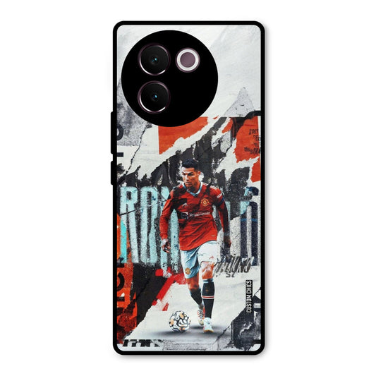 Ronaldo Paper Art Vivo V30e Mobile Back Cover - Sports PrintShield Case