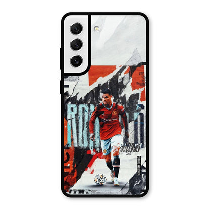 Ronaldo Paper Art Samsung Galaxy S21 FE 5G Mobile Back Cover - Sports PrintShield Case