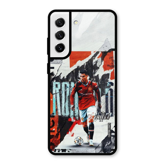Ronaldo Paper Art Samsung Galaxy S21 FE 5G Mobile Back Cover - Sports PrintShield Case
