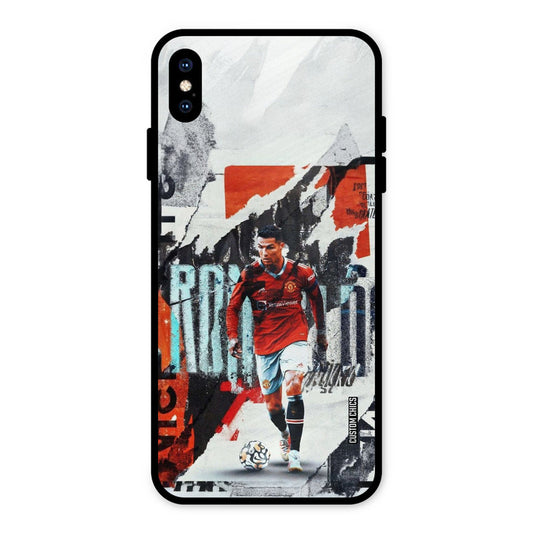 Ronaldo Paper Art iPhone XS Max Mobile Back Cover - Sports PrintShield Case