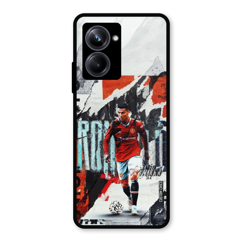 Ronaldo Paper Art Realme 10 Pro Mobile Back Cover - Sports PrintShield Case