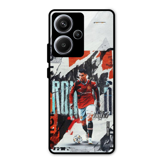 Ronaldo Paper Art Redmi Note 13 Pro Plus Mobile Back Cover - Sports PrintShield Case