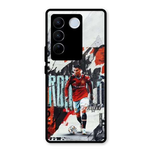 Ronaldo Paper Art Vivo V27 Pro Mobile Back Cover - Sports PrintShield Case