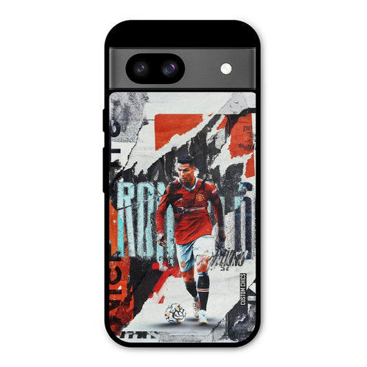 Ronaldo Paper Art Google Pixel 8a Mobile Back Cover - Sports PrintShield Case