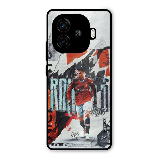 Ronaldo Paper Art iQoo Neo 10R Mobile Back Cover - Sports PrintShield Case