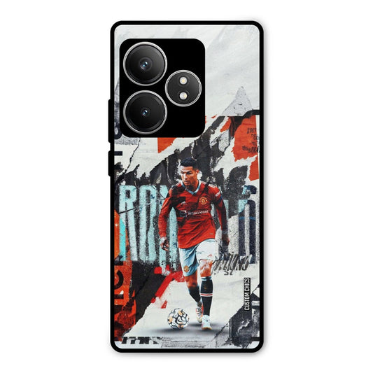 Ronaldo Paper Art Realme GT 6T Mobile Back Cover - Sports PrintShield Case