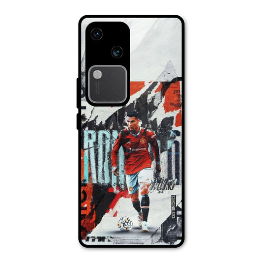 Ronaldo Paper Art Vivo V30 Mobile Back Cover - Sports PrintShield Case