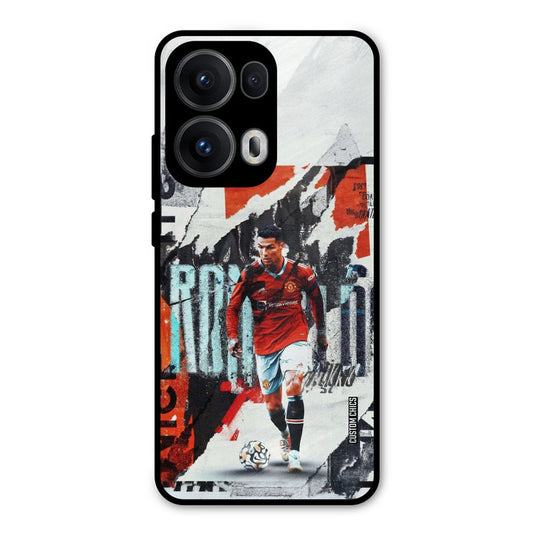 Ronaldo Paper Art Oppo Reno 13 Pro 5G Mobile Back Cover - Sports PrintShield Case