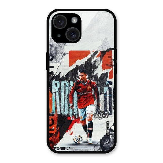 Ronaldo Paper Art  iPhone 15 Plus Mobile Back Cover - Sports PrintShield Case