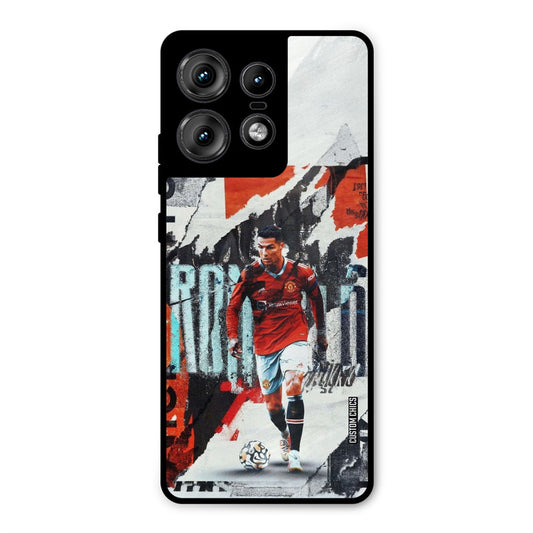 Ronaldo Paper Art Motorola Edge 50 Pro Mobile Back Cover - Sports PrintShield Case