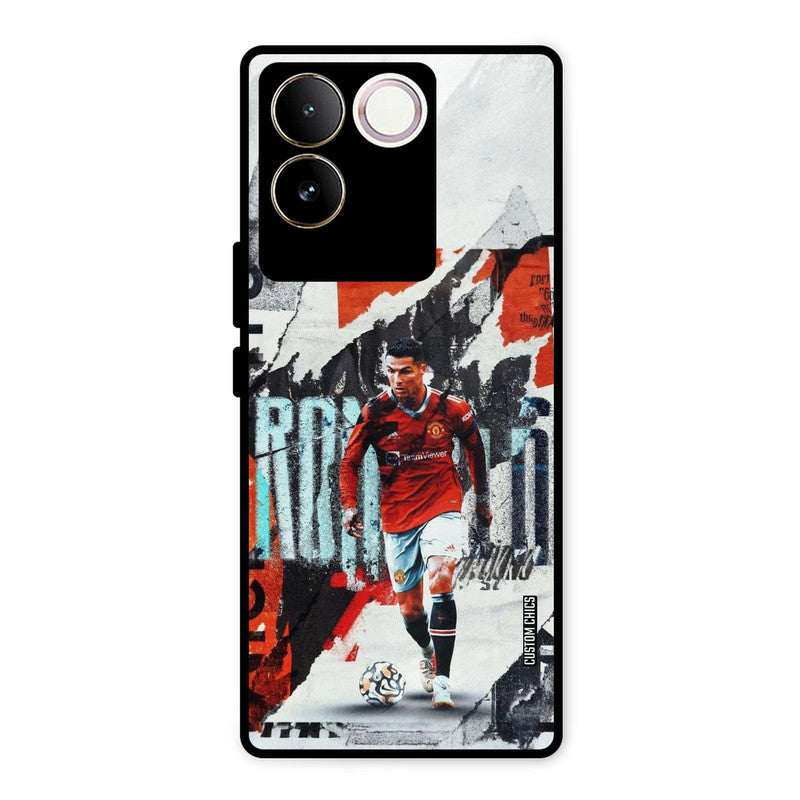 Ronaldo Paper Art iQOO Z7 Pro Mobile Back Cover - Sports PrintShield Case