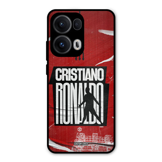 Ronaldo Red Paper Art Oppo Reno 13 Pro 5G Mobile Back Cover - Sports PrintShield Case