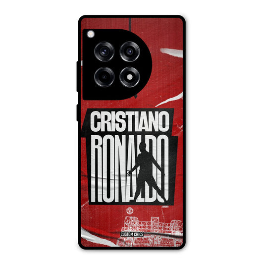 Ronaldo Red Paper Art OnePlus 12R Mobile Back Cover - Sports PrintShield Case