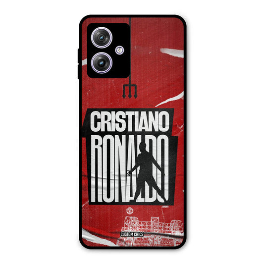 Ronaldo Red Paper Art Moto G54 Mobile Back Cover - Sports PrintShield Case