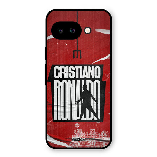 Ronaldo Red Paper Art Google Pixel 9A Mobile Back Cover - Sports PrintShield Case