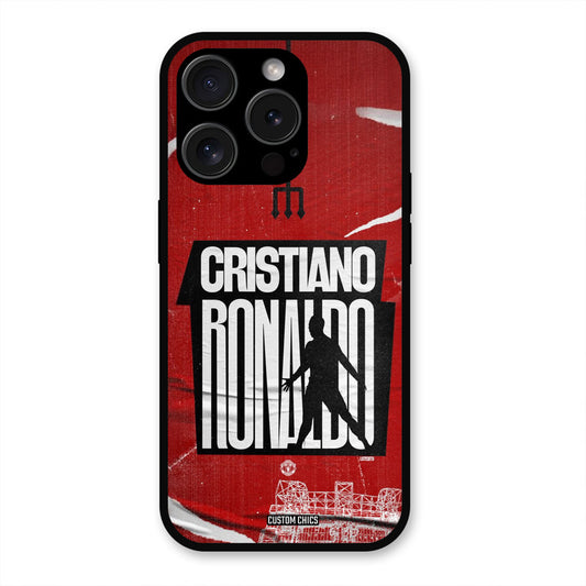 Ronaldo Red Paper Art  iPhone 15 Pro Mobile Back Cover - Sports PrintShield Case