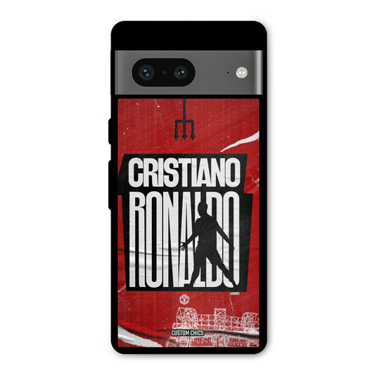 Ronaldo Red Paper Art Google Pixel 7 Mobile Back Cover - Sports PrintShield Case
