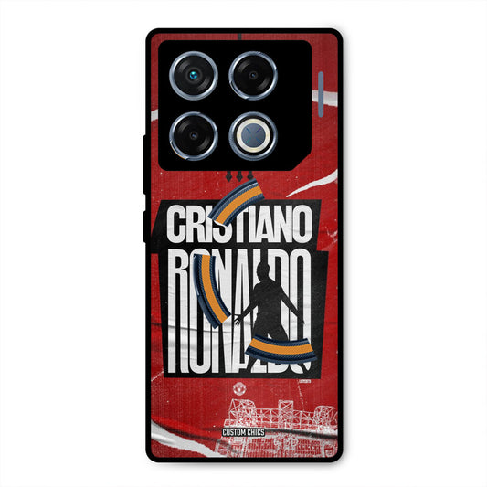 Ronaldo Red Paper Art Infinix GT 20 Pro Mobile Back Cover - Sports PrintShield Case