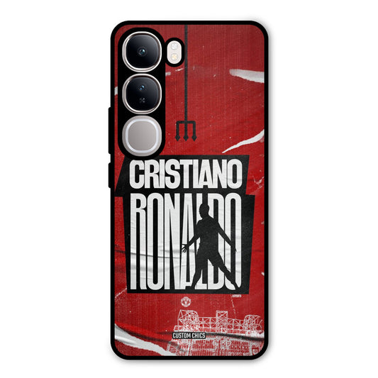 Ronaldo Red Paper Art Vivo Y300 Mobile Back Cover - Sports PrintShield Case
