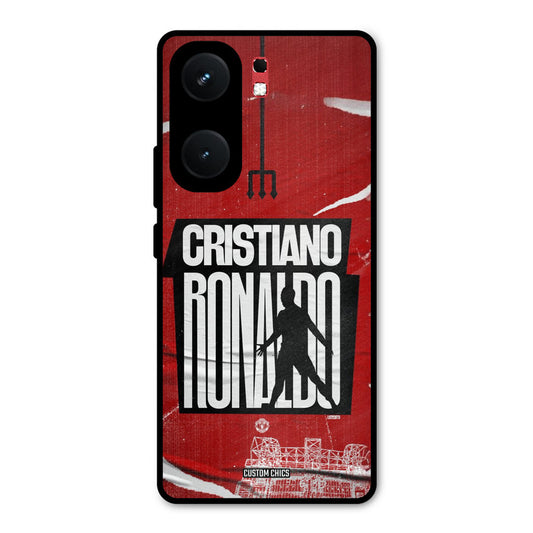 Ronaldo Red Paper Art iQOO Neo 9 Pro Mobile Back Cover - Sports PrintShield Case