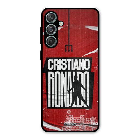 Ronaldo Red Paper Art Samsung Galaxy M55 5G Mobile Back Cover - Sports PrintShield Case