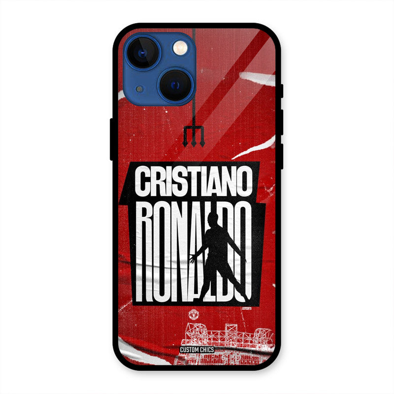 Ronaldo Red Paper Art iPhone 13 Mini Mobile Back Cover - Sports PrintShield Case