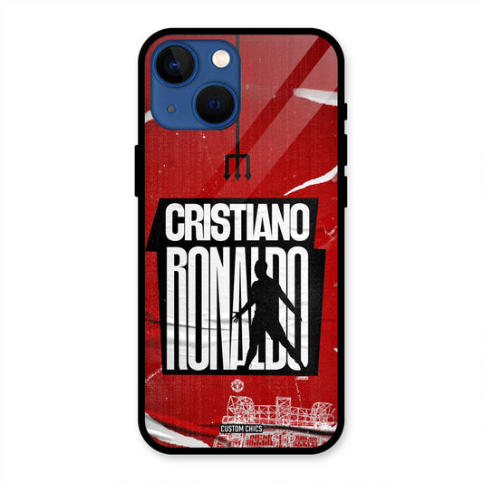 Ronaldo Red Paper Art iPhone 13 Mini Mobile Back Cover - Sports PrintShield Case