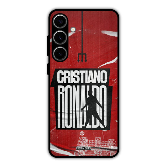 Ronaldo Red Paper Art Samsung Galaxy S24 Plus Mobile Back Cover - Sports PrintShield Case