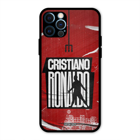 Ronaldo Red Paper Art  iPhone 12 Pro Mobile Back Cover - Sports PrintShield Case