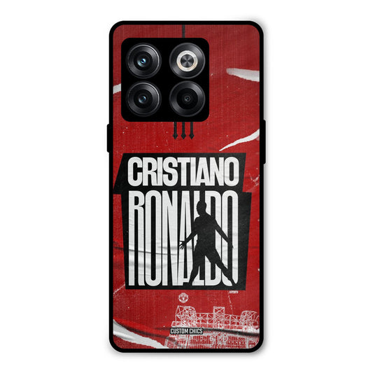 Ronaldo Red Paper Art Oneplus 10T Mobile Back Cover - Sports PrintShield Case