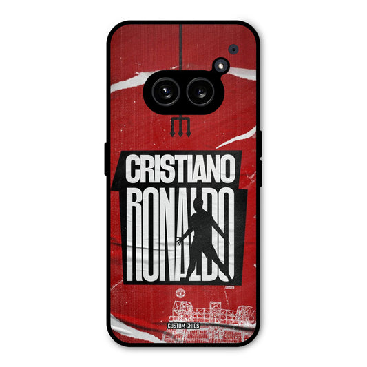 Ronaldo Red Paper Art Nothing Phone 2a Mobile Back Cover - Sports PrintShield Case
