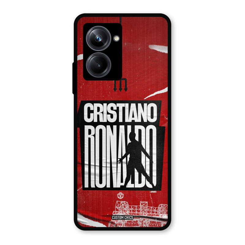 Ronaldo Red Paper Art Realme 10 Pro Mobile Back Cover - Sports PrintShield Case
