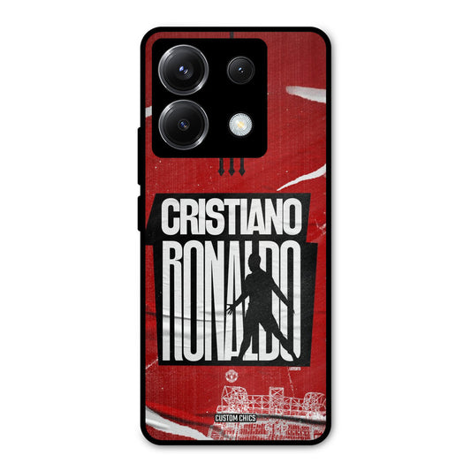 Ronaldo Red Paper Art Poco X6 Mobile Back Cover - Sports PrintShield Case