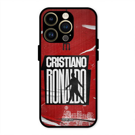 Ronaldo Red Paper Art  iPhone 14 Pro Mobile Back Cover - Sports PrintShield Case