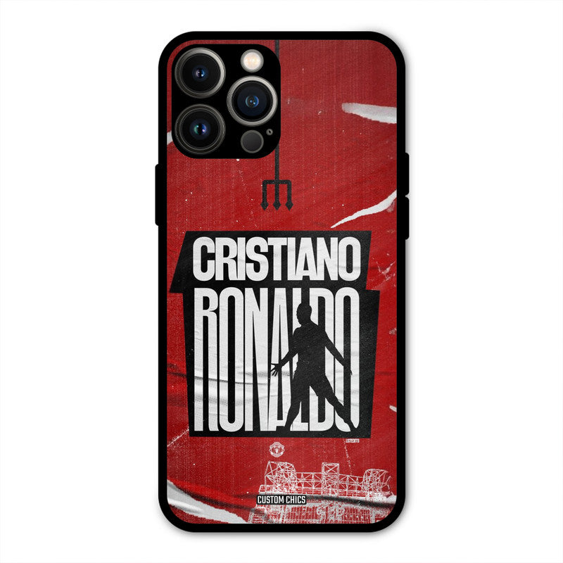 Ronaldo Red Paper Art  iPhone 13 Pro Max Mobile Back Cover - Sports PrintShield Case