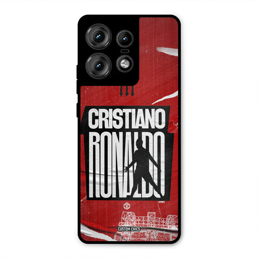 Ronaldo Red Paper Art Motorola Edge 50 Pro Mobile Back Cover - Sports PrintShield Case
