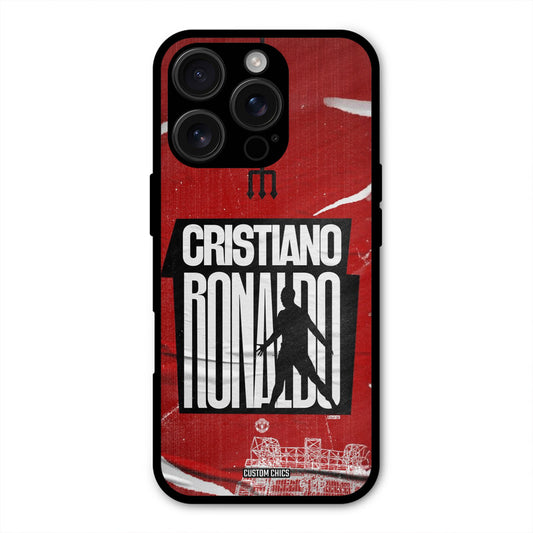 Ronaldo Red Paper Art  iPhone 16 Pro Mobile Back Cover - Sports PrintShield Case