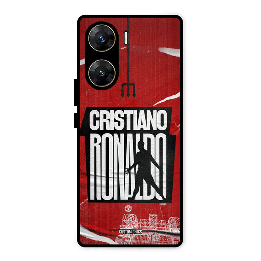 Ronaldo Red Paper Art Vivo V29e Mobile Back Cover - Sports PrintShield Case