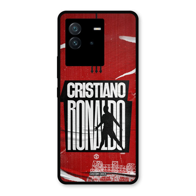 Ronaldo Red Paper Art iQoo Neo 6 Mobile Back Cover - Sports PrintShield Case