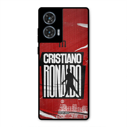 Ronaldo Red Paper Art Moto G96 Mobile Back Cover - Sports PrintShield Case