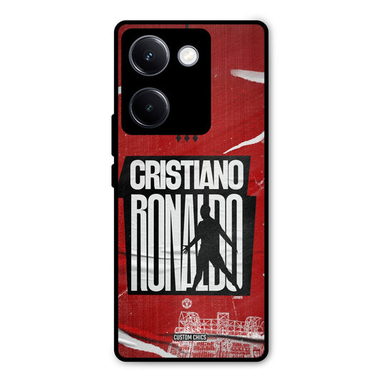 Ronaldo Red Paper Art Vivo Y300 Plus Mobile Back Cover - Sports PrintShield Case